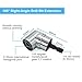 Mulcort 18Pcs Flexible Drill Bit Extension Set 105°Right Angle Drill Attachment Rotatable Joint Socket 1/4 3/8 1/2 Inch Hex Socket Adapter Socket Bendable Drill Bit Extension Screwdriver
