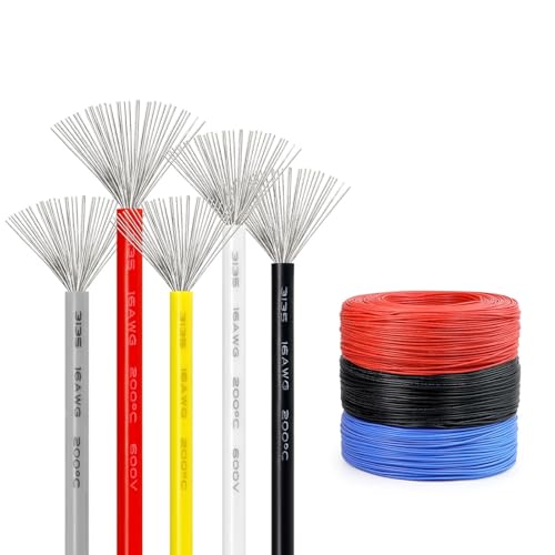 Fil silicone UL3135 24AWG de 100Ft en cuivre étamé résistant à 200°C