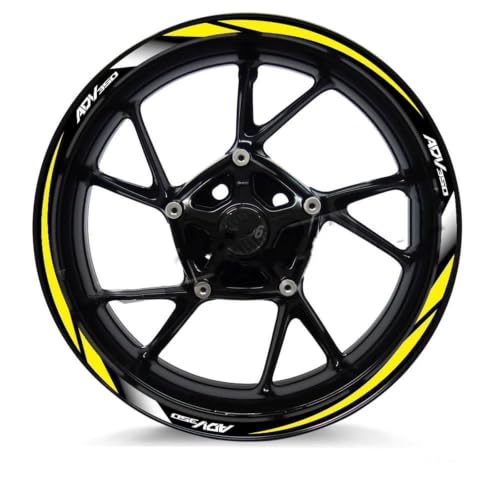 Autocollant jante moto ADV 350 pour rouler la nuit en sécurité sous la pluie