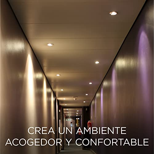 Bombilla LED GU10 para focos empotrados en baños, cocinas y salones, pack de 10 unidades de vidrio 4