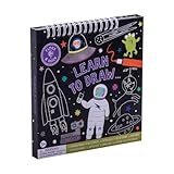 Floss & Rock Space Learn to Draw - Cuaderno de bocetos para 3 edades en adelante, 7.3 pulgadas de longitud, materiales de aprendizaje
