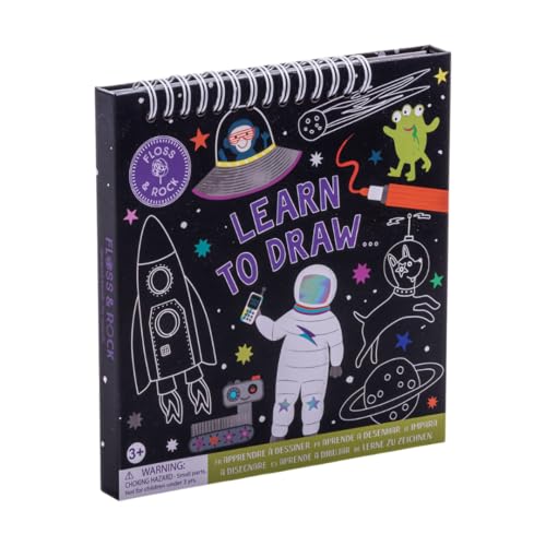 Floss & Rock Space Learn to Draw Sketchbook for 3 Ages and Up, 7.28-inch Length, Learning Materials
