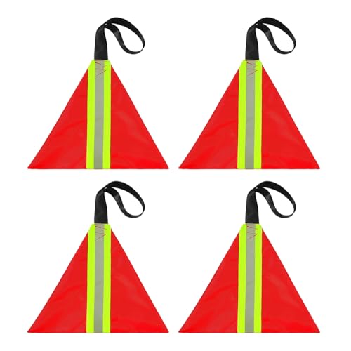 Drapeau de remorquage kayak rouge pour éviter les chocs arrière