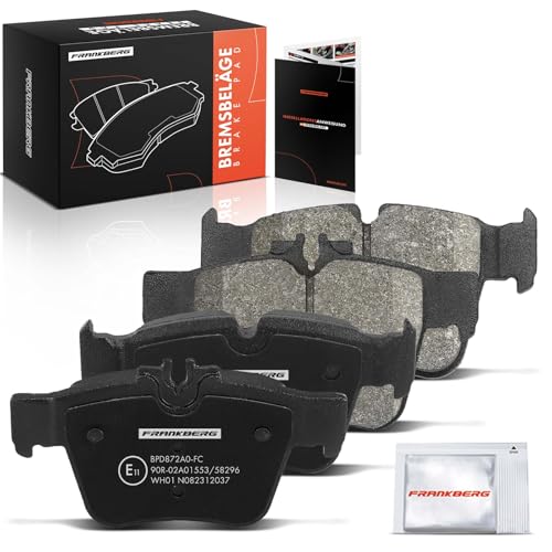 Frankberg Brake Pad Set incl. 4x Pads Rear Compatible with GLC X253 C-Class T-Model S205 GLC Coupe C253 C-Class W205 Replace# 0004205900, 0004208300