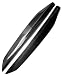 XHSM Trim ceja Pegatinas para Hyundai para Coupe para Rohens 2009-2011 2 Piezas De Fibra De Carbono Real Faro De Cejas Párpados Pegatina Cubierta Partes De Accesorio Faros Cejas