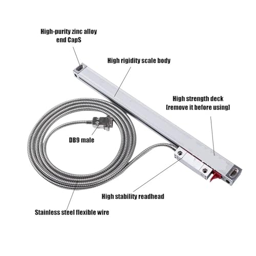 Linear Scale Encoder YU800-2 2 Axis LCD DRO Digital Readout miniatura 7