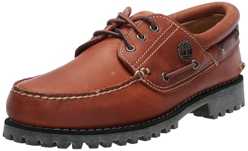 Image of Timberland Men's Authentic 3-Eye Lug Handsewn Boat Shoes