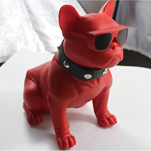 Amazon 特大ブルドッグのbluetoothスピーカーフルボディ犬粉々に耐性スピーカー犬ヘッド多機能粉々に耐性スピーカー 赤 L スピーカー 楽器 音響機器