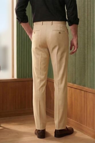 Image of Louis Philippe Men's Slim Fit Mid Rise Pants