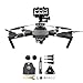 STARTRC For DJI Mavic Pro 360-Degree Rotatable Camera Holder Panorama Camera Gimbal Mount Bracket Fixed Mount Stabilizer Gopro Camera for DJI Mavic Pro Platinum (As show, black)