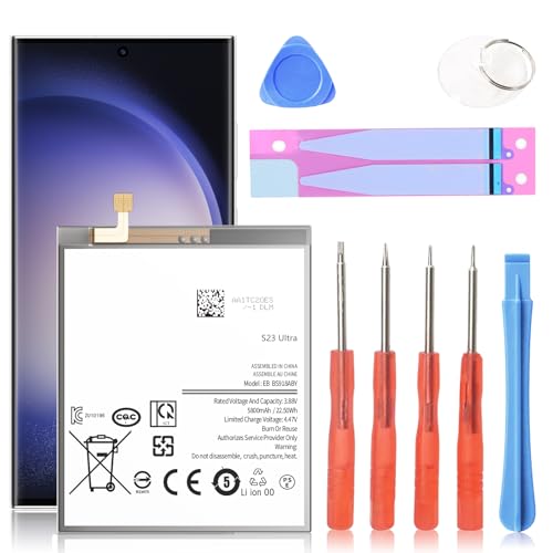 ITMBET [5800mAh] Galaxy S23 Ultra Battery  EB-BS918ABY Replacement Battery for S23 Ultra SM-S918U SM-S918U1 SM-S918B with Repair Tool Kits