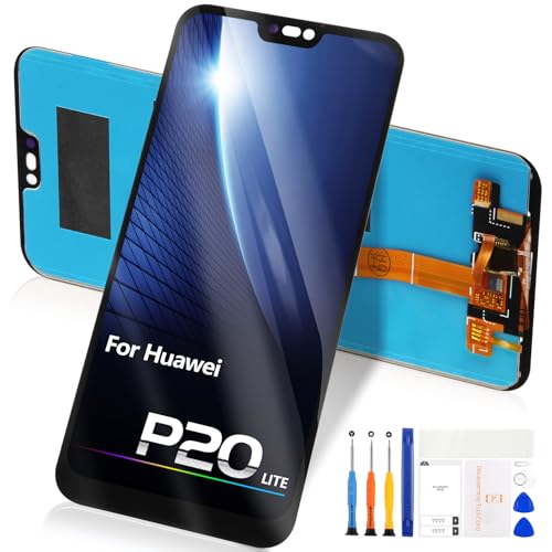 Reparo Para Huawei P20 Lite LCD Pantalla – para Huawei P20 Lite 2018 CLT-L29 LCD Display Digitizer Pantalla táctil Full Assembly con descargas (negro)