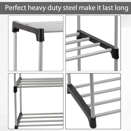 Image of NUMENN Multipurpose Bookshelf Rack | Waterproof Plastic Book Storage Shelf for Home, Study Room, Living Room & Office | DIY Free-Standing Organizer for Books (Durable & Lightweight) (7 Tier)
