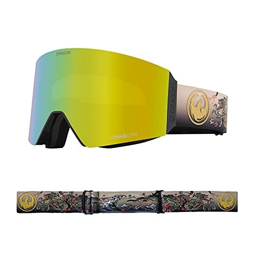 Dragon Unisex Snowgoggles RVX OTG with Bonus Lens - Edo with Lumalens Gold Ion + Lumalens Light Rose,RVX OTG Bonus