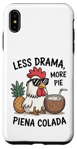 Less Drama More Pie Piena Colada �`�L�� �g���s�J���h�����N �X�}�z�P�[�X iPhone XS Max �p