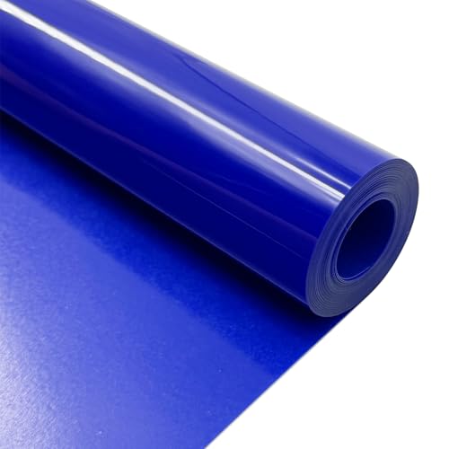 Image of Navy Blue Heat Transfer Vinyl HTV Roll Matte PU 12 inch x 15 ft. | Easy to Cut, Weed & Transfer, Navy Blue Iron On Vinyl for Cricut, Silhouette Cameo & Other Craft Cutter Cutting Machine