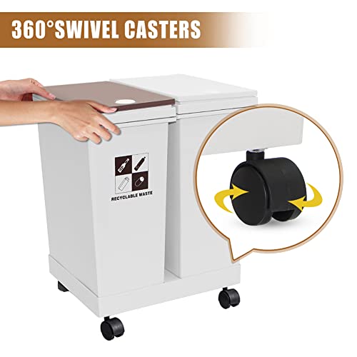 Ciao Stilista RTC-024 6 Gallon - 12L X 2 Compartment Trash Can thumb #4