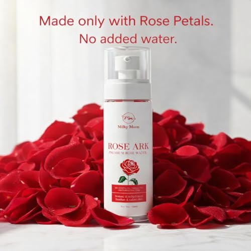 Image of Rose Ark Premium Rose Water /Face Toner - 100ml | No Paraben | Alcohol Free | Cleanses, Hydrates & Moisturises Skin | Balances & Restores Skin's pH Levels | For All Skin Types