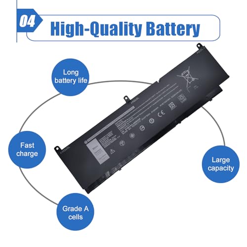 Image of 95Wh PKWVM Laptop Battery Replacement for Dell Precision 7760 7560 7550