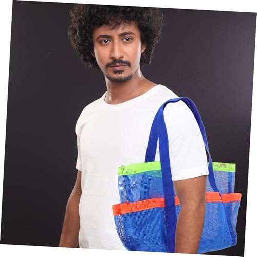 Extra Large Mesh Beach Bag Sandproof Tote with Multiple Pockets for Swimming Travel Outdoor Activities Durable Construction for Essentials 5