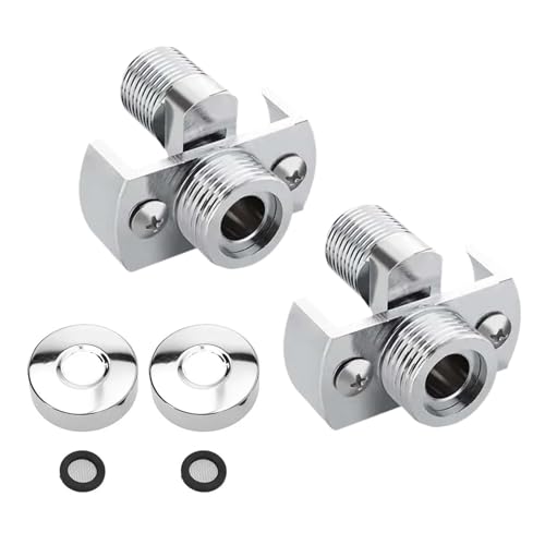 2 piezas Adaptador grifo ducha, Adaptador para grifo de ducha, Adaptador ajustable para grifo de ducha, Adaptador ajustable para grifo, utilizadas para ajustar válvulas de agua e instalar grifos.