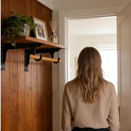 Support de barre pour dressing et armoire en acier - 4