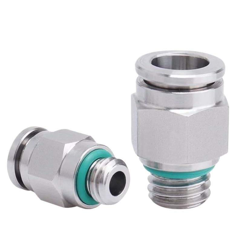 Compatible para Festo Kit Acoplador Neumático Acero Inox 304 10 Piezas