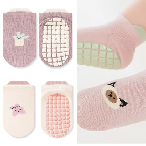 Cotton Baby Socks Anti Slip Gripped Bottom Socks Cartoon Pattern Designing for Toddler Learning to Walk 0-3 Years2