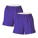 Soffe Juniors' Short, Purple, Medium (2-Pack)