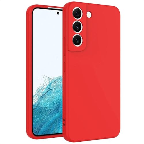 ULXITEYU Soft TPU Slim Case for Samsung Galaxy S21 FE, Lightweight, Snug Fit, Drop-Resistant, Shock-Absorbent, Scratch-Resistant, Red - image 1