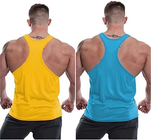 Image of MASCARI Men's Tank Tops Muscle Gym Bodybuilding Vest Fitness Workout Sando -mf