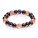 Triple Stone Ultimate Weight Loss Bracelet - Boost Metabolism Reduce Bloating - Slimming Bracelet - Red Tiger Eye - Amethyst - Sunstone - Stone Bead Bracelet (10mm)