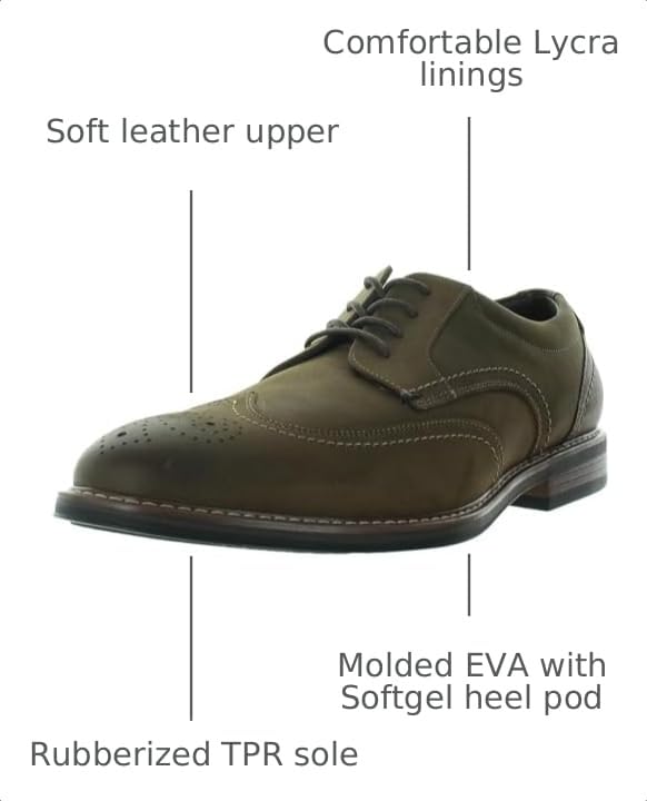Image of Nunn Bush Centro Flex Wing Tip Oxford