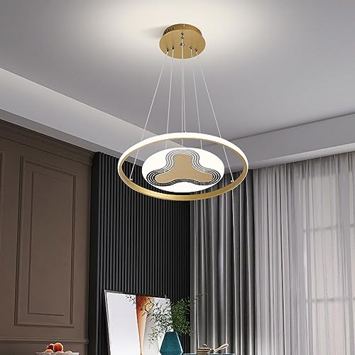 Lustre LED moderne 32W réglable pour éclairer une salle à manger