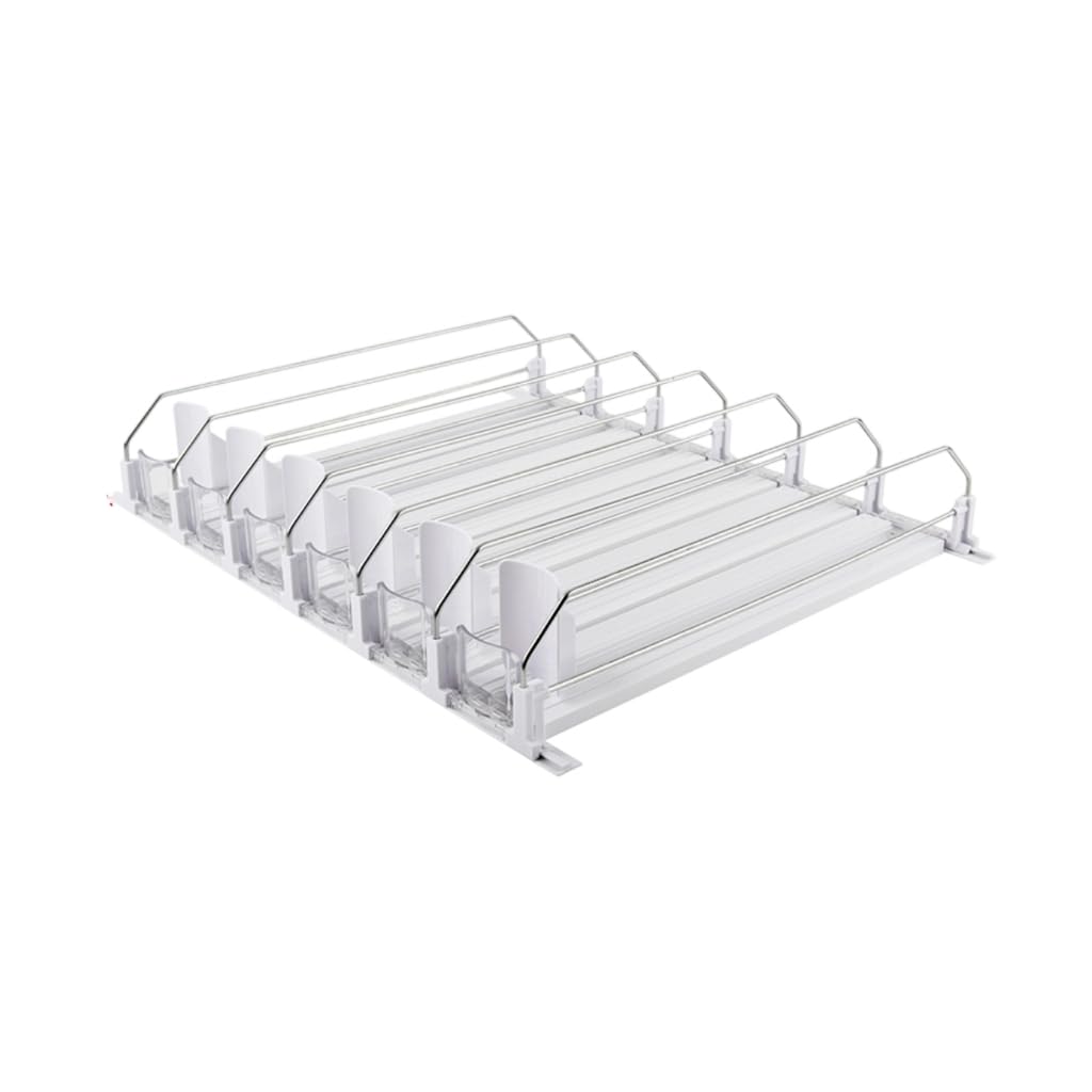 Juego de 6 dispensadores de latas de bebidas carbonatadas de carga automática, plan de barandilla doble de ancho modificable