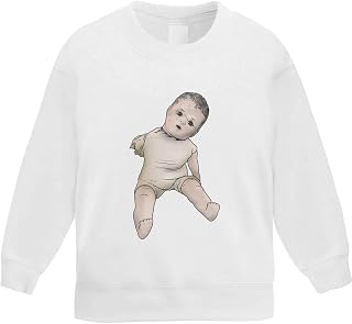 Azeeda 'Haunted Doll' Kid's Sweatshirt/Jumper (5-6 Years) (KW00102236)