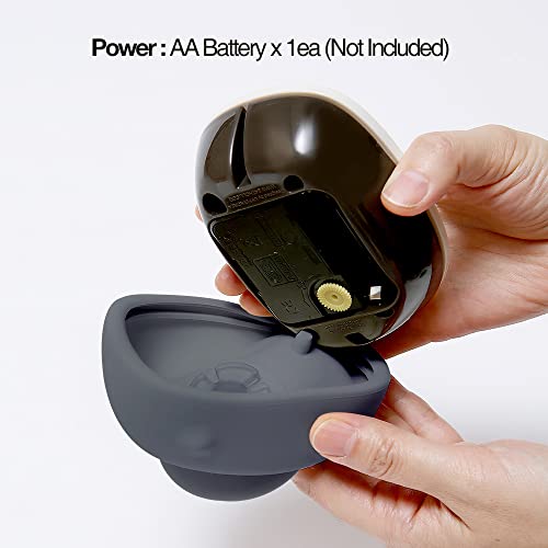 Bathcul, Pebble Bathroom Clock With Suction Cup, Waterproof, Noiseless, Mounting/Standing Clock (3Colors) #TOP3