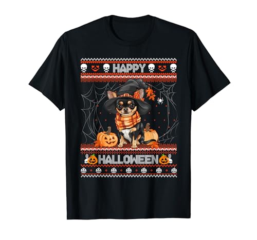 Happy Halloween Ugly Chihuahua Howl-o-ween Pumpkin Dog Lover Camiseta