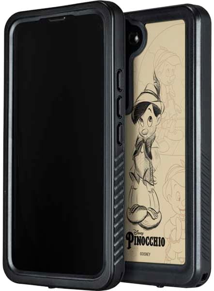 Miniatura 2 de Skinit Waterproof Phone Case Compatible with Galaxy S23 Plus - Officially Licensed Disney Pinocchio Sketches Portrait Design