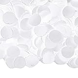 Diámetro: 5 mm aprox. Folat B.V. Confeti Luxe, 100 g, Color Blanco