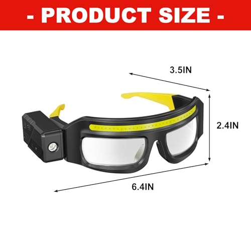 Gafas con luz recargables USB C y rotación de 90 grados para lectura 3