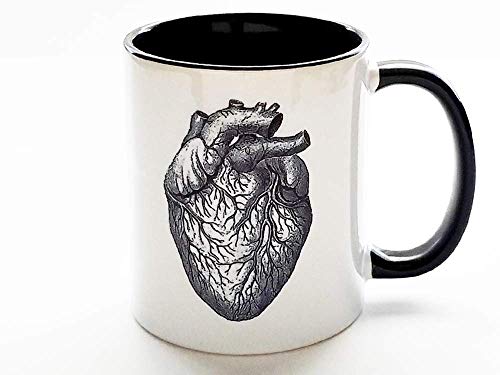 Taza de cerámica anatómica para café 11 oz miniatura 2