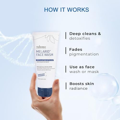 Image of YUDERMA Melarid Triple Action Face Wash & Mask, 100 Gm