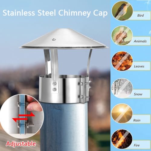 Cubierta de chimenea para optimizar la salida de humos en estufas de leña 4