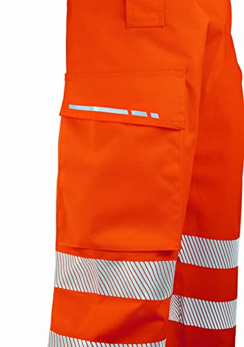 Beeswift Deltic Hi Vis Over Trousers Orange L Bsdtorl - 6