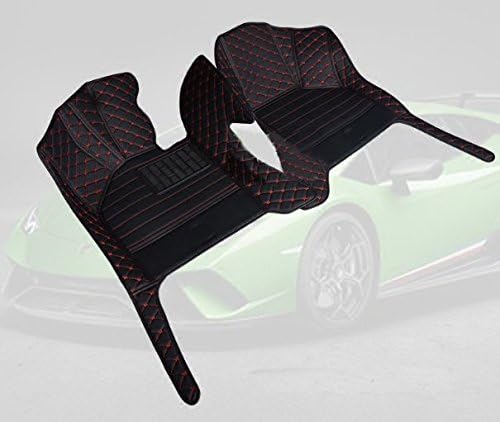 New Protective Car Mats for Lamborghini Huracan LP610-4 LP620-2 LP600 LP580-2 (Black+ Red Line)