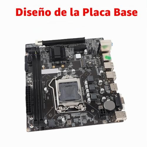 Placa Base de Escritorio Placa Base Micro ATX para LGA 1155 Socket I3 I5 I7 DDR3 M.2 NVMe NGFF 6 USB2.0 100 Mbps LAN para Computación y Juegos de Alto Rendimiento