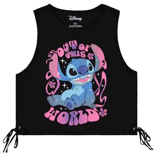 Camiseta Stitch juvenil de algodón con lazo ajustable contra el calor 3