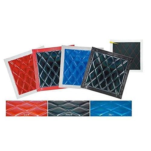 ウレタンイリドロヨケ 綺羅 Wステッチ 1140X600 クロ/クロライン