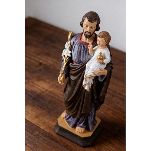 Estatua San José con Niño Jesús 12 Pulgadas miniatura 3